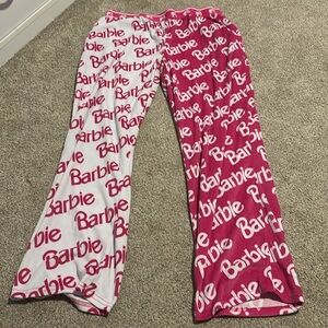 Barbie pajama pants. They are short on me and i’m 5’7